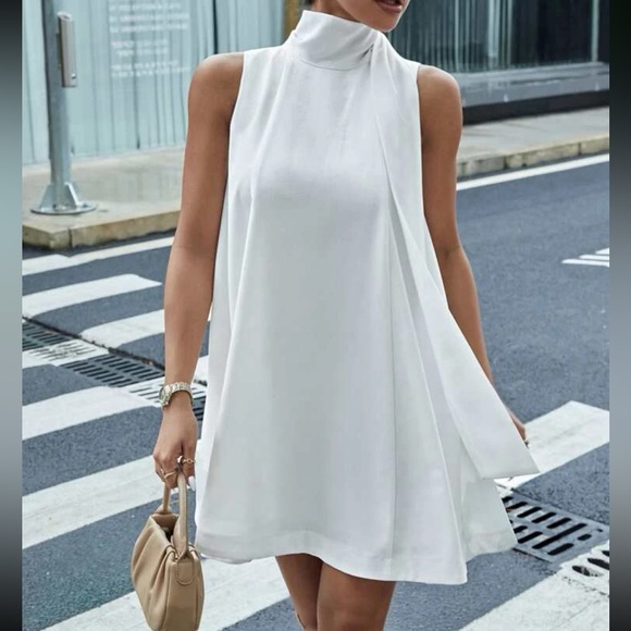 Luxe neck tie party formal evening dress - Picture 15 of 16